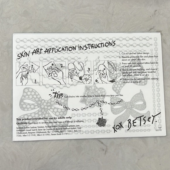 Betsey Johnson Temporary Skin Art - Picture 3 of 6